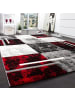 KADIMA DESIGN Teppich Kurzflor Karo Wohnzimmer in Grau