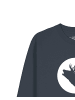 wat? Apparel Sweatshirt Röhrender Hirsch in India Ink Grey
