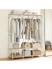 SONGMICS Kleiderschrank Blochic in Beige - (B)141 x (H)180 x (T)40 cm