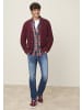 Man's World Strickjacke in bordeaux melange