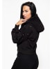 Queen Kerosin Queen Kerosin Hoodie Rose Face in schwarz