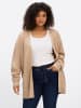 sheego Strickjacke in camel-meliert