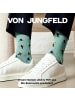 von Jungfeld Gemusterte Socken Tukan in Türkis