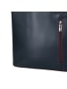 Toscanto Toscanto Schultertasche, Rucksack Leder blau, braun ca. 28cm