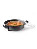 Gourmet Maxx Party-Pfanne elektrisch 1500W schwarz Schwarz