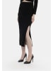 myMo at night Damen Jersey Midirock in Schwarz