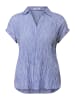 Cecil Gestreifte Strukturbluse in Blau