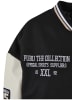 FUBU FUBU Damen FW231-017-1 FUBU College Varsity Jacket in black/offwhite/sand