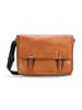 Farmhood Memphis Aktentaschen Messenger Leder 38 cm Laptopfach in cognac