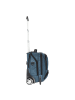 Dermata 2 Rollen Businesstrolley 41 cm Laptopfach blau