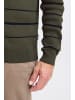 FQ1924 Strickpullover FQKYLE reversed strip crewneck neck 21900702 modischer Langarmpullover in Grün