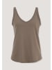 Hessnatur Jersey Top Regular in mocca
