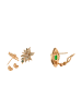 faina Women Jewelry Set in rose gold green