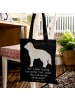 Mr. & Mrs. Panda Tragetasche Golden Retriever Abenteuer mit Spruch in Schwarz