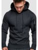 Humy Hoodie Jogginganzug mit Camo Design & Armtasche A&S in Anthrazit