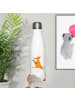 Mr. & Mrs. Panda Edelstahl Trinkflasche Fuchs Gitarre ohne Spruch in Weiß