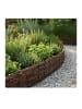 relaxdays 4 x Beeteinfassung in Braun - (B)60 x (H)10 cm