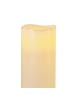 STAR Trading XL LED Kerze Big Echtwachs flackernd in creme - H: 25cm