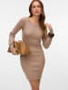 Vero Moda Strickkleid in Mocha Meringue