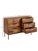 KADIMA DESIGN Kommode Flurschrank | Sheesham, 117x80x42cm, Industrial