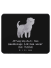Mr. & Mrs. Panda Mousepad Affenpinscher Äffchen mit Spruch in Schwarz