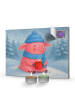 Mr. & Mrs. Panda Adventskalender Schwein Glühwein Design ohne Sp... in Weiß