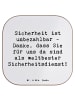 Mr. & Mrs. Panda Bierdeckel Spruch Weltbester Sicherheitsdienst ... in Weiß