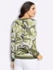 WITT WEIDEN Jacquard-Pullover in pistazie-khaki-gemustert