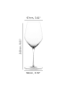 Spiegelau 6er Set Bordeauxgläser + Poliertuch Hi-Lite 650 ml in transparent