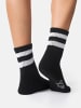 Nur Die  Sportsocken Kurzsocken in schwarz/grau