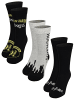 Harry Potter 3er Pack Harry Potter Socken Hogwarts Platform 9 3/4 Strümpfe in grau/schwarz