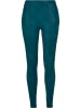 Urban Classics Urban Classics Damen Ladies Washed Faux Leather Pants in jasper