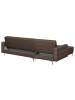 Beliani Ecksofa ABERDEEN in Braun/Silber - (W) 267 x (H) 87 x (L) 168 cm
