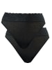 Calida Jazzpant, 2er-Pack in schwarz