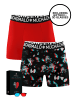 Muchachomalo 2er-Set: Boxershorts in Multicolor/Red