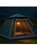 relaxdays Campingzelt in Dunkelgrün – (B)240 x (H)155 x (T)240 cm