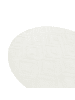 Beliani Kurzflor KEVIREL in Weiß - (W) 160 x (L) 160 cm