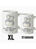 Mr. & Mrs. Panda XL Tasse Pinguin Beste Halbschwester der Welt m... in Weiß