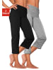 Vivance Active Caprihose in 1x schwarz, 1x grau meliert