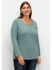 sheego Langarmshirt in jade