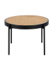 Angel Cerdá Couchtisch 2111 in Natur/Schwarz – Ø66 x (H)40 cm