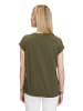 BETTY & CO Casual-Shirt mit Tunnelzug in Khaki/Khaki