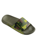 Havaianas Slide-Sandale zum Hineinschlüpfen mit Print Grün