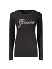 Guess Jeans Schwarz Viskose Damen Pullover
