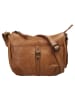 SPIKES & SPARROW Umhängetasche echt Leder in cognac