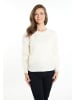 Usha Damen Pullover Mit Perlen in Wollweiss