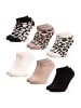 Occulto 6er Pack Leoparden Muster Sneaker Socken Kira in LeoMix1