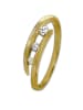 GoldDream 333 Gelbgold - 8 Karat Damen Ringe 3er Zirkonia Fingerring  58 (18,5)