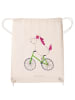 Mr. & Mrs. Panda Turnbeutel Einhorn Radfahrer ohne Spruch in Creme