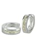 schmuck23 Creolen 925 Silber Zirkonia 0,3 cm x 1,2 cm
